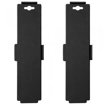 VidaXL Plataformas rodantes con 4 ruedas 2 pzas PP negro 170 kg