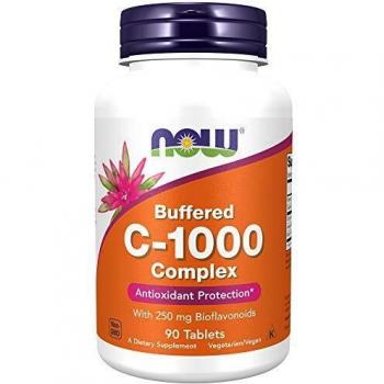 NOW FOODS Vitamin C‑1000 Complex – Buffered with 250 mg Bioflavonoids – 90 tablets