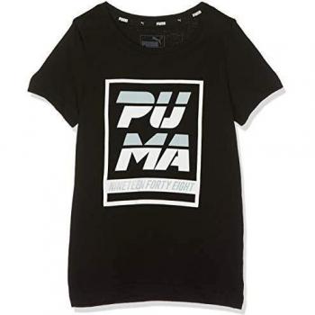 Black Puma Kids Alpha Graphic Shirt – Size 140