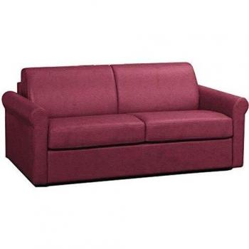 Canapé Lit Converti­ble Romantico Express 140x197x16 cm Polyester Rouge