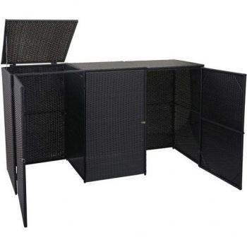 3er Mülltonnenabdeckung, stilvoll und robust