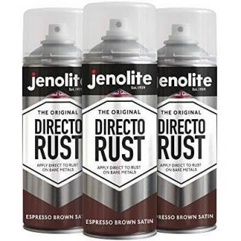 Espresso Brown Spray Paint by Jenolite Directorust for Multiple Surfaces (400ml)