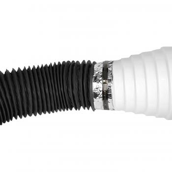 Conector Reducidor Universal de ABS, Ventilación, Diámetro Ajustable de 80mm a 200mm