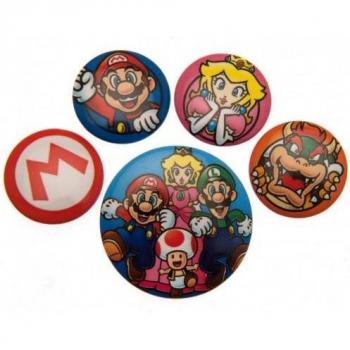 Super Mario Knopbadge Set One Size de la Forêt Tropicale