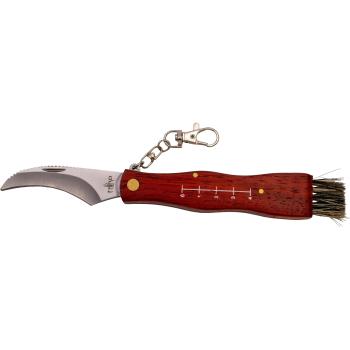 Seber N19 Premium: Lâmina de Aço Inoxidável 7,1 cm, Cabo Pakkawood, Porta‑Chaves & Escova