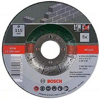 Bosch Disque de coupe 115 × 2,5 mm – Ensemble 5