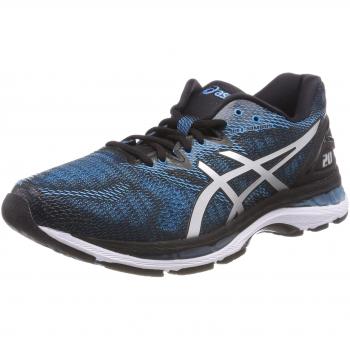 Asics Men’s Gel-Nimbus 20 Running Shoes in Island Blue/White/Black