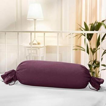 Single-Jersey Nackenrollenbezug Murnau aubergine 40x15 cm
