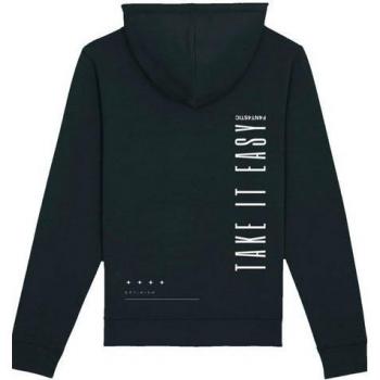 Damen-F4NT4STIC Hoodie „Take It Easy Text“ – Größe 3XL, schwarze Premium-Qualität