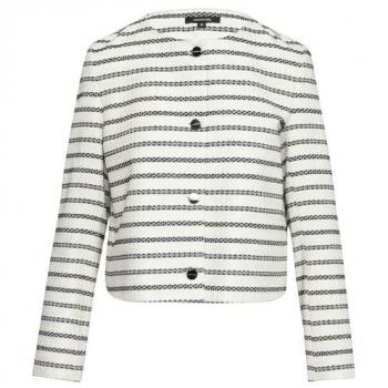 Comma Blazer mit Knöpfen in Weiß, Größe 34