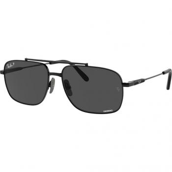 Ray-Ban RB8096 Michael Titanium Polarized 9267K8 Unisex Sunglasses Black