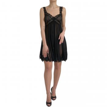 Dolce & Gabbana Black Elegant Lace Mini Dress