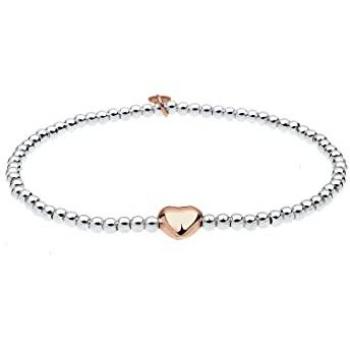 Elli Armband Herz Liebe Bi-Color 925 Silber Damen