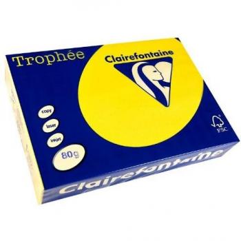 Clairefontaine Papier Couleur A4 80g Jaune Soleil 500 Feuilles