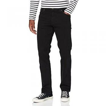 Wrangler Herren Texas Tonal Straight Jeans, Schwarz, 42W 32L