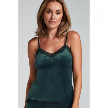 Green Lace Camisole with Velvet Detail – Hunkemöller