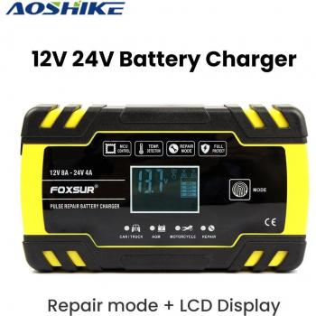 AOSHIKE 12V/24V Pulse Repair Charger