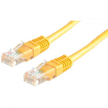 ROLINE patch kabel UTP 5e, 15m, žlutý