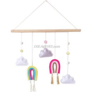 Kids' Bedroom Wooden Cloud Rainbow Wall Art
