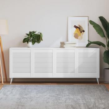 White Pine Louvered Cabinet Panel Set – 4 Doors, 61.5×49.4 cm (vidaXL)