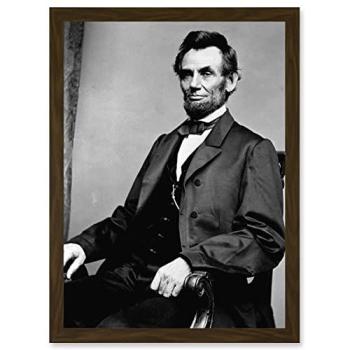 Honest Abe Heritage – Framed Lincoln Portrait A4 Canvas