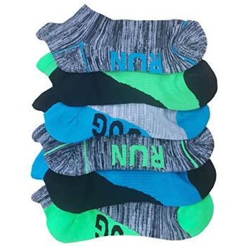 Britwear Men’s Athletic Trainer Socks Set (6) with Cushion Heel Toe | Size 12-3.5