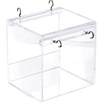 Spacious Bird Shower with Hooks