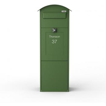 Karolina, grön postbox – NCS S 6020‑G30Y