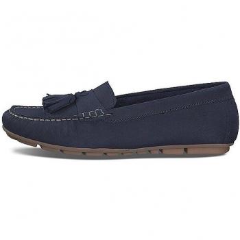 Mocassin Tamaris Bleu – 37 – semelle flexible – cuir/synthétique