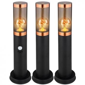 Lampe de jardin en acier inoxydable, 1x E27