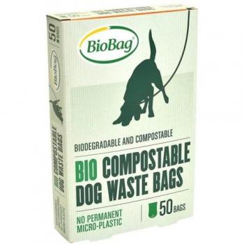 BioBag 50x Sacchetti per Escrementi Canini – Compostabile e Biodegradabile