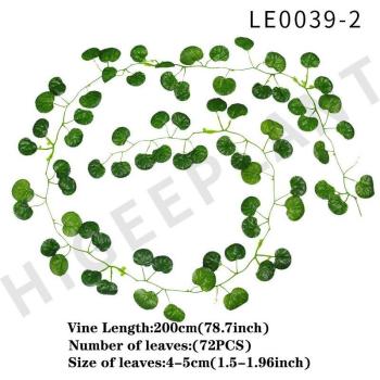 Vineleaf Silk Garland – 230 cm Green Artificial Ivy
