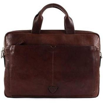 JOOP! Mallette Brenta Pandion en cuir marron