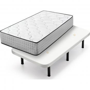 Cama ViscoDream Express 105×190 con Base Tapizada y 6 patas 25 cm