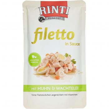 Rinti Filetto Huhn & Wachtelei 18 x 125 g