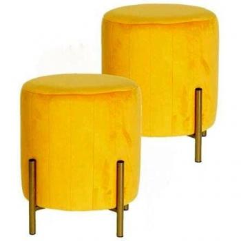 Pouf Doppio Senape Dorato