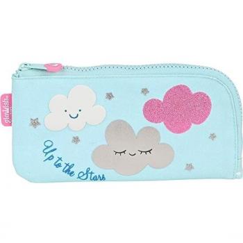 Glowlab Kids Estuche Escolar Nube Plateado