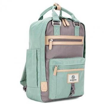 Seventeen London rucksack, Wimbledon model, pastel green and grey