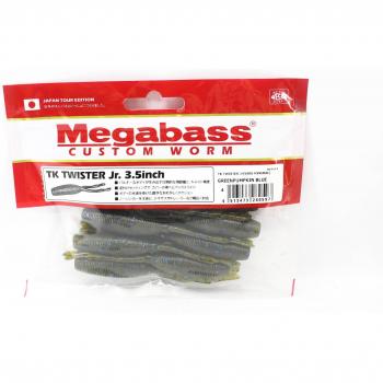Megabass 3,5‑Zoll Guripan‑Blauer Gummifisch TK Twister JR – 0597
