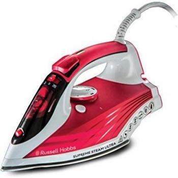 Russell Hobbs 2600W Steam Iron Red and White