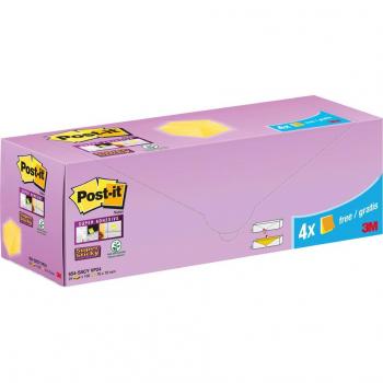 Blocco foglietti adesivi Post-it Super Sticky 76 x 127 mm giallo Canary 90 fogli