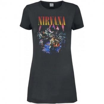 T-Shirt Dress Femme Nirvana Charbon de Bois