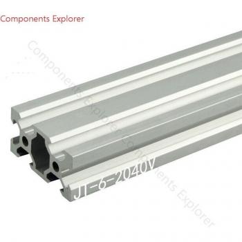 Beliebige Schneiden 1000mm 2040 V-Slot Aluminium Extrusion, silber