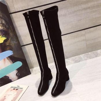 Botas por Encima de la Rodilla con Tacón