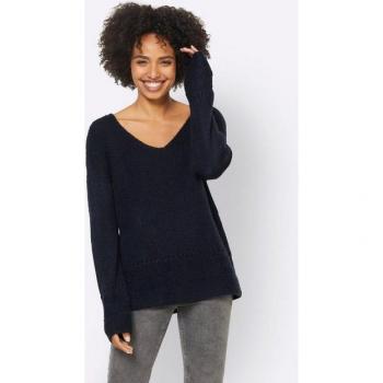 Sweatshirt en maille fine Linea Tesini marine taille 38