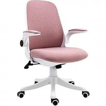 Vinsetto Home Study Swivel Chair – Pink