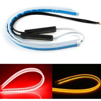 12V LED Turn Signal Lights with DRL Red Reentrant
