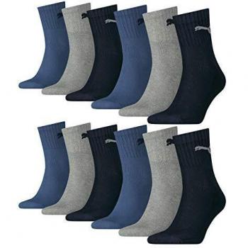 PUMA Chaussettes Tennis 12 Paire Ras Du Cou Unisexe