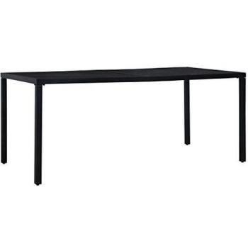 VidaXL Tavolo da Giardino in Acciaio Nero 180 x 83 x 72 cm