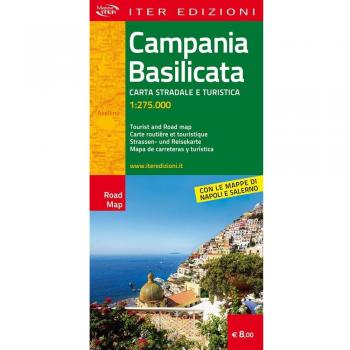 Campania e Basilicata. Carta stradale e turistica 1:275.000. Ediz. multilingue